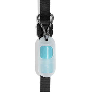Distributeur de sacs à déjections canines portable et écologique, transparent 2.0 + 1 rouleau, contrôle des odeurs renforcé, support en plastique au style épuré pour animaux de compagnie - Product Image 2