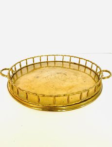 Pure aluminum serving tray with highly polished for <b>royal</b> themed events and celebrations - Product Image 2