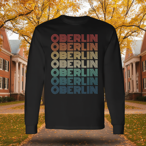 T-shirt a maniche lunghe in stile retrò anni '80 di Oberlin Ohio - Product Image 3