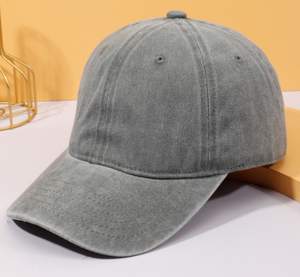 6 paneles de mezclilla lavada papá gorras sombreros bordado gorra de béisbol desgastada - Product Image 3