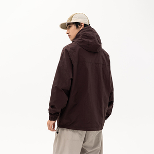 Unisex Hooded Windbreaker <b>Jacket</b> for <b>Travel</b> Hiking Running Outdoor Sports Lightweight Waterproof Breathable <b>Jacket</b> - Product Image 2