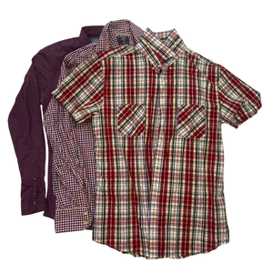 เสื้อผ้าผู้ชายผ้าฝ้ายเสื้อเชิ้ตลำลองหรือทางการคละสีและขนาด - Product Image 1