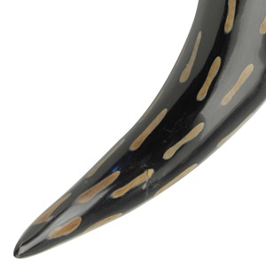 Presse-papiers décoratif naturel fait à la main en corne de bélier Viking boisson tasse cadeau pour les amis - Product Image 5