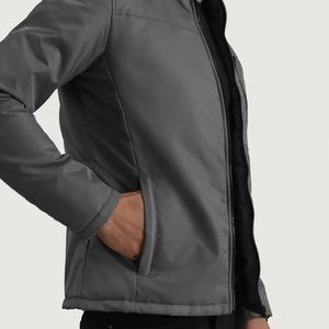 Chaqueta de Invierno para Hombre, Gruesa, Acolchada, de Algodón, Roja, Manga Larga, Informal, 2026 - Product Image 6