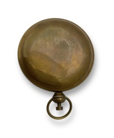 Boussole en laiton à bouton-poussoir, instrument nautique de précision, design en verre, élégante décoration de bureau, cadeau fonctionnel