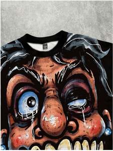 T-shirt en molleton uni de streetwear imprimé par transfert thermique à injection directe personnalisée, de haute qualité, coupe ample et oversize, 100% coton - Product Image 2