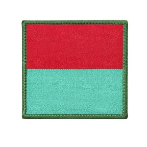 Parche Bordado Personalizado Estilo Paracaidista del 4º Regimiento, Insignia Azul Cielo y Roja para Uniforme - Product Image 1
