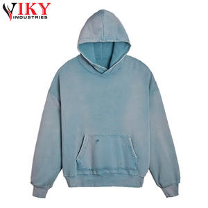 Sudaderas con capucha estilo pullover extragrandes de felpa francesa con lavado ácido para hombre, buena calidad a un precio razonable, sudaderas con capucha para hombre de VIKY INDUSTRIES - Product Image 4