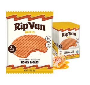 Rip <b>Van</b> Wafels Honey and Oats Stroopwafels, 12 Pack - Product Image 1