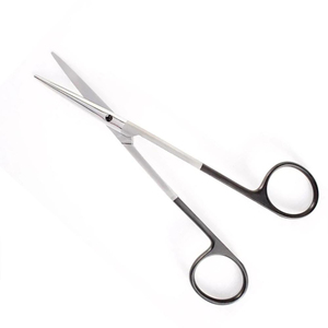 Haute qualité Metzenbaum ciseaux lame droite couleur noire poignée Nasal os cisailles métal acier médical soins infirmiers ciseaux - Product Image 2