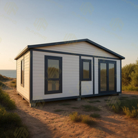 Casa Modular Moderna Prefabricada con Estructura Resistente al Viento y Techo Plano, Entrega Rápida de Fábrica Propia