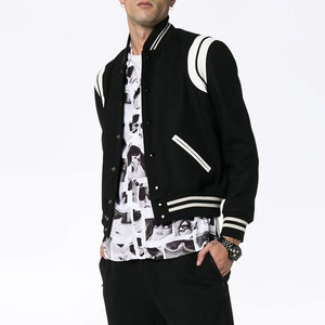 Veste d'hiver pour homme, style Letterman, coupe-vent, respirante, col montant, personnalisable, haute qualité, 100% coton, pour l'automne et l'hiver - Product Image 2