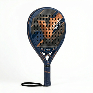 Raquette de padel personnalisée avec logo OEM, vente en gros, nylon, fibre de carbone 18K 12K, portable, contrôle de la rotation, légère, fabricant en gros, faible MOQ - Product Image 3