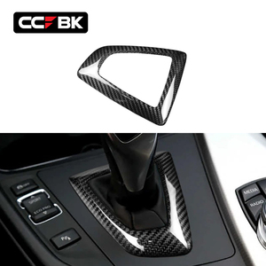 Para <span class=keywords><strong>BMW</strong></span> F20 F21 F22 F23 F30 F31 F32 F33 F36 2013-2021, molduras interiores de carbono seco, cubierta del panel de la palanca de cambios del control central - Product Image 1