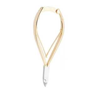 Pinces à ongles en acier inoxydable de haute qualité courbées dissolvant de peau morte doigts de bébé or argent outils de manucure large ouverture de la mâchoire - Product Image 3