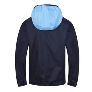 Blouson aviateur bleu clair personnalisé avec rayure blanche Vêtements d'extérieur décontractés légers Streetwear pour hommes - Product Image 6