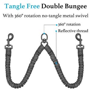 2-in-1 <span class=keywords><strong>Dual</strong></span>-Enredados <span class=keywords><strong>Dog</strong></span> Lead Rope Nenhum Emaranhado Melhor Aderência Reflexivo Nylon <span class=keywords><strong>Dog</strong></span> <span class=keywords><strong>Leash</strong></span> para Andar Sem Emaranhado - Product Image 5