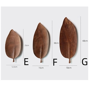 ถาดไม้วอลนัทสไตล์ญี่ปุ่นแผ่นขนมทำมือสุดสร้างสรรค์อุปกรณ์บนโต๊ะอาหารถาดเสิร์ฟชา - Product Image 6