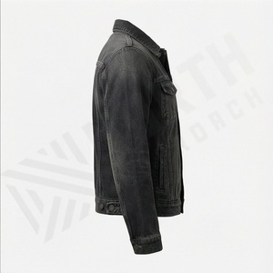 Veste en jean pour femme d'hiver, coton respirant, écologique, style décontracté, qualité supérieure, jean court, manches longues, couleur personnalisée - Product Image 3