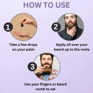 Sérum de croissance de la barbe et de la moustache en gros pour hommes, huile épaississante pour la barbe, croissance plus rapide de la barbe, fabricant en gros de marques privées - Product Image 4