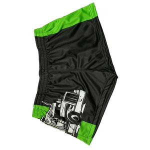High Quality <b>Polyester</b> Rugby Footy <b>Shorts</b> Printed Breathable Zipper Pocket Casual Solid Design Digital Customizable Logo - Product Image 5