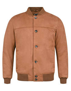 Chaqueta Cargo de Cuero Vintage Impermeable para Hombre, Estilo Urbano, Logotipo Bordado, Cierre de Cremallera, Chaqueta Bomber Extra Grande, Cuello Acanalado, Estilo Vintage - Product Image 6