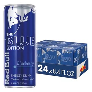 Red Bull Blue Edition Blueberry 8,4 FlOz 24 latas Bebida energética sin azúcar Carbonato Ingrediente principal Hecho en Alemania - Product Image 4