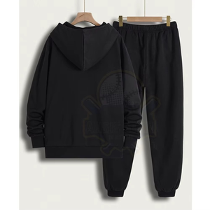 Nouveauté, survêtement de sport pour homme, poids moyen, vente en gros, streetwear, survêtement à capuche uni, jogging, respirant, séchage rapide, 100% coton - Product Image 2