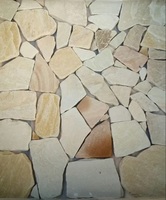 Pavés en pierre naturelle, pierre de grès jaune indienne, surface brossée, design moderne, pierre en vrac, garantie de plus de 5 ans, pierre de Gwalior