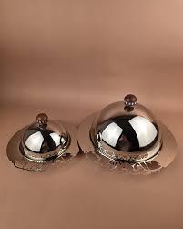 Lujoso carrito de té Chapado en plata con detalles ornamentados para una experiencia de servicio real - Product Image 3