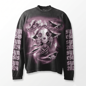 280 GSM Premium Cotton Oversized White Long Sleeve T Shirt DTG Print Custom Logo 100% cotton T-shirt for men loose fit printed - Product Image 2