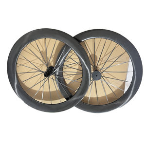 Ruote Bici da <span class=keywords><strong>Corsa</strong></span> DFS a Raggi in Carbonio 700C Profondità 60/65mm Set di Ruote da Gara Leggere per Bicicletta Ruote da Ciclo 40/45/50mm Larghezza 32mm - Product Image 2