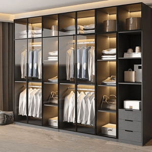 Armoire à portes vitrées Ohaha avec éclairage LED intégré - TCK007 - Product Image 1