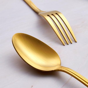 Juego de Cubiertos de Oro para Bodas de Hotel de Lujo con Logotipo de Color Personalizado, Acero Inoxidable, Duradero, Reutilizable, PRESTIGE BLADES - Product Image 4