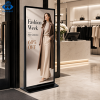 Pantalla Digital Publicitaria para Exteriores ZDHQ, Kiosco de Pie con Pantalla Completa, LCD de Alto Brillo para Centros Comerciales y Tiendas Minoristas