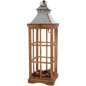 Lanterne de luxe bougeoir en métal de qualité Lanterne de Noël décorative pour la maison avec couvercle en fer Lanterne décorative de jardin intérieur - Product Image 5