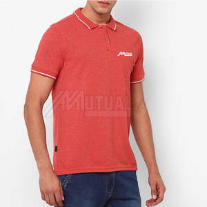 เสื้อโปโลผ้าถักแบบลำลองสำหรับผู้ชายผ้าคอตตอนสำหรับระบายอากาศได้ดีและให้ความชุ่มชื้นเนื้อผ้าระบายอากาศได้ดี - Product Image 3