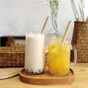 Pailles à boire personnalisées écologiques et naturelles, biodégradables, en bambou organique, jetables - Product Image 2