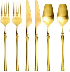 Juego de Cubiertos de Acero Inoxidable Plateado, Diseño de Aspecto Real para Restaurante, Hotel, Boda, Juego de Cubiertos de Alta Calidad - Product Image 2