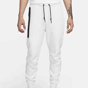 2025 última alta calidad logotipo personalizado algodón poliéster Unisex ancho Jogger pantalones de chándal poliéster pierna recta pantalones de chándal hombres - Product Image 1