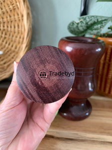 Trituradora de especias duradera de mortero y mortero Premium Okhli de madera Tradebyd para cocina tradicional - Product Image 6