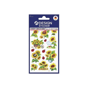 AVERY ZWECKFORM Pack of 10 Sunflower <b>Flower</b> Decorative <b>Stickers</b> 54171 Series - Product Image 3