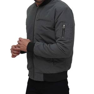 Logo personnalisé professionnel High Street Style Bomber vestes pour hommes 100% vêtements d'hiver respirants et à séchage rapide avec Service OEM - Product Image 6