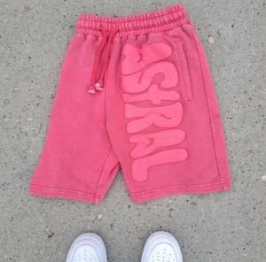 Fabricant personnalisé coton bouffant imprimé vintage en détresse shorts délavés au soleil tricoté taille élastique style décontracté avec lavage à l'acide - Product Image 4