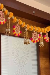 Colorful Bandarwal Toran for <b>Home</b> <b>Temple</b> Ganpati Decor Wedding Decorative Accessories - Product Image 2