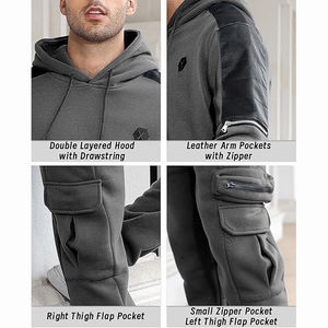 Conjuntos Deportivos Casuales Ligeros de Primera Calidad al por Mayor 2025, Ropa Deportiva Sólida para Correr, Transpirable, de Forro Polar, Unisex, Diseño 2 en 1 - Product Image 4