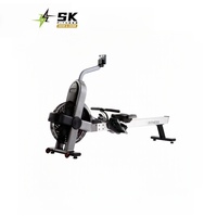 SK Fitness Rameur à résistance magnétique pliable noir réglable de haute qualité Super March pour une utilisation en salle de sport