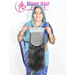 Cheveux humains de très haute qualité, aspect naturel, Closure lisse, doux et soyeux, disponible pour la vente en gros et en ligne par Export - Product Image 3