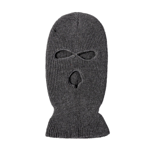 Masque de ski intégral coupe-vent de moto avec logo personnalisé pour hommes cagoule chaude d'hiver tricotée 3 trous masque de chapeaux de ski en tricot pour le ski - Product Image 1