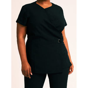 Uniformes de Spa Personalizados de la Mejor Calidad en Algodón/Poliéster para Mujer, Blusas de Salón de Belleza con Bolsillos y Cremallera - Product Image 6